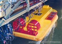 AP1-88 hovercraft testing model at sea